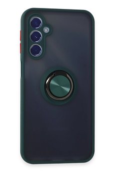 CepteToptan Samsung Galaxy M34 5G Kılıf Montreal Yüzüklü Silikon Kapak - Yeşil - DROPX9547-2455