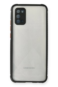 CepteToptan Samsung Galaxy A02S Kılıf Miami Şeffaf Silikon - Siyah - DROPX9721-8020