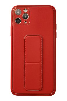 CepteToptan iPhone 11 Pro Max Kılıf Coco Deri Standlı Kapak - Kırmızı - DROPX6656-6890