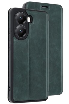 CepteToptan Xiaomi Poco X7 Pro Kılıf Flip Cover - Koyu Yeşil - DROPX9103-2759