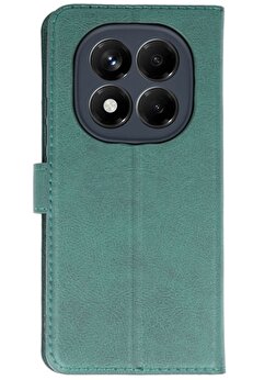 CepteToptan Xiaomi Redmi Note 14 Pro 5G Kılıf Trend S Plus Kapaklı Kılıf - Yeşil - DROPX2718-4981