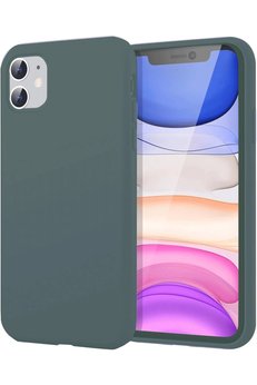 CepteToptan iPhone 11 Kılıf First Silikon - Koyu Yeşil - DROPX3293-4240