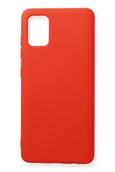 CepteToptan Samsung Galaxy A71 Kılıf Nano içi Kadife Silikon - Kırmızı - DROPX5862-5663