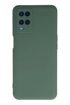 CepteToptan Oppo A54 4G Kılıf Nano içi Kadife Silikon - Koyu Yeşil - DROPX1385-7416