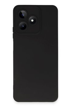 CepteToptan Realme C53 Kılıf Nano içi Kadife Silikon - Siyah - DROPX9249-6174
