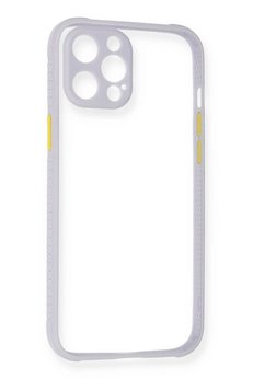 CepteToptan iPhone 12 Pro Kılıf Miami Şeffaf Silikon - Lila - DROPX1237-6922