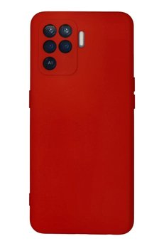 CepteToptan Oppo Reno 5 Lite Kılıf Nano içi Kadife Silikon - Kırmızı - DROPX6609-8325
