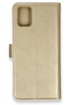 CepteToptan Samsung Galaxy A71 Trend S Plus Kapaklı Kılıf - Gold - DROPX3959-8935