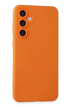 CepteToptan Samsung Galaxy S24 Kılıf Nano içi Kadife Silikon - Turuncu - DROPX6365-9343