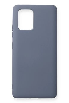 CepteToptan Samsung Galaxy A91 / S10 Lite Kılıf Nano içi Kadife Silikon - Gri - DROPX1121-2406