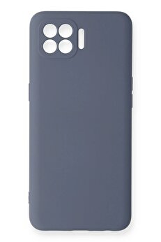 CepteToptan Oppo Reno 4 Lite Kılıf Nano içi Kadife Silikon - Gri - DROPX6288-2492