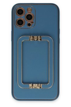 CepteToptan iPhone 12 Pro Max Kılıf Coco Elit Kapak - Mavi - DROPX3403-4749