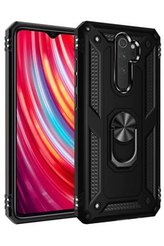 CepteToptan Xiaomi Redmi Note 8 Pro Kılıf Sofya Yüzüklü Silikon Kapak - Siyah - DROPX3012-7045