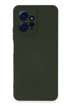 CepteToptan Xiaomi Redmi Note 12 4G Kılıf Nano içi Kadife Silikon - Koyu Yeşil - DROPX4532-1828