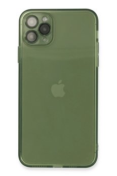 CepteToptan iPhone 11 Pro Max Kılıf Fly Lens Silikon - Yeşil - DROPX6850-2704