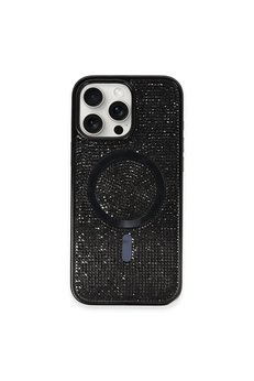 CepteToptan iPhone 16 Pro Max Kılıf Diamond Magsafe Kapak - Siyah - NEO6648-7627