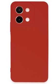CepteToptan Vivo Y28 Kılıf First Silikon - Kırmızı - DROPX1316-5124