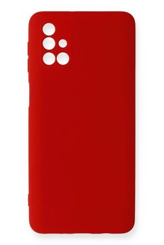 CepteToptan Samsung Galaxy M31S Kılıf Nano içi Kadife Silikon - Kırmızı - DROPX3192-3627