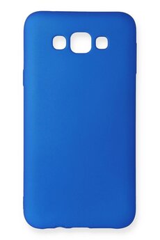 MertUS Newface Samsung Galaxy E7 Kılıf First Silikon - Mavi