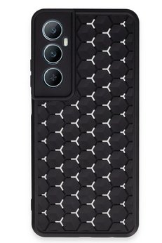 CepteToptan Realme C65 Kılıf Petek Silikon Kapak - Siyah - DROPX1162-4848