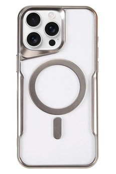 CepteToptan iPhone 16 Pro Max Kılıf Boyi Magsafe Silikon Kapak - Gümüş - DROPX3582-3986