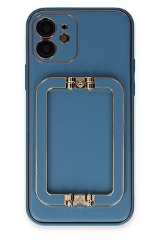 CepteToptan iPhone 12 Kılıf Coco Elit Kapak - Mavi - DROPX7209-5031
