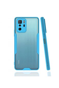 CepteToptan Xiaomi Poco X3 GT Kılıf Platin Silikon - Mavi - DROPX5299-7103