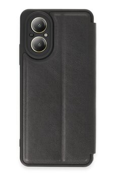 CepteToptan Realme 12 Lite Kılıf Flip Cover - Siyah - DROPX7025-8127