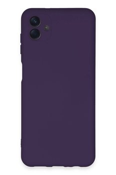 CepteToptan Samsung Galaxy A04E Kılıf Nano içi Kadife Silikon - Mor - DROPX9218-6628