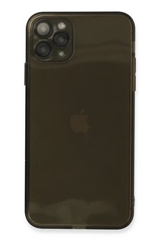CepteToptan iPhone 11 Pro Max Kılıf Fly Lens Silikon - Siyah - DROPX8934-5057