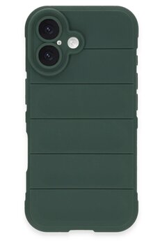 CepteToptan iPhone 16 Plus Kılıf Optimum Silikon - Koyu Yeşil - DROPX3167-7991