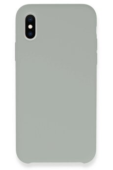 CepteToptan iPhone XS Kılıf Lansman Legant Silikon - Açık Gri - DROPX6952-9274