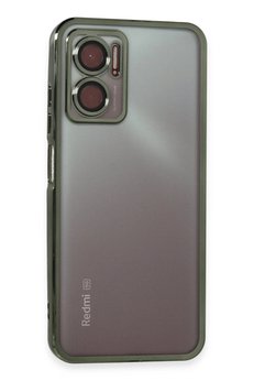 CepteToptan Xiaomi Redmi Note 11E Uyumlu Kılıf Lensli Silikon - Yeşil - DROPX7864-6698