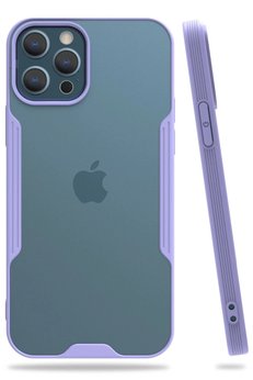 CepteToptan iPhone 12 Pro Max Kılıf Platin Silikon - Lila - DROPX2764-3420