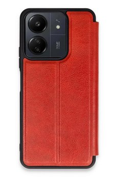 CepteToptan Xiaomi Redmi 13C Kılıf Flip Cover - Kırmızı - DROPX9027-3583