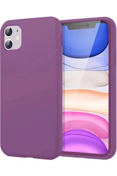 CepteToptan iPhone 11 Kılıf First Silikon - Mürdüm - DROPX5547-3078