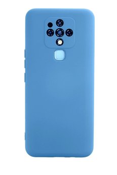 CepteToptan Tecno Camon 16 Kılıf Nano içi Kadife Silikon - Mavi - DROPX4042-3969