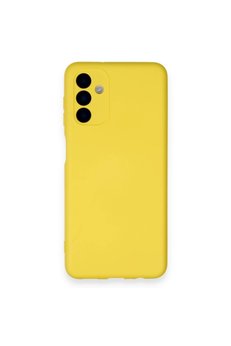 CepteToptan Samsung Galaxy A14 4G Kılıf Nano içi Kadife Silikon - Sarı - DROPX8461-9152