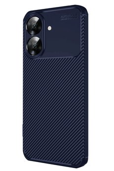 CepteToptan Realme Note 60 Kılıf Auto Focus Karbon Kapak - Lacivert - DROPX6107-3559