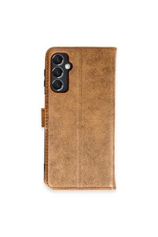 CepteToptan Samsung Galaxy M34 5G Kılıf Trend S Plus Kapaklı Kılıf - Taba - DROPX7466-5680