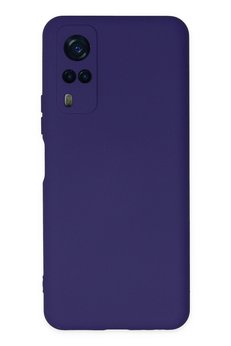 CepteToptan Vivo Y53S Kılıf Nano içi Kadife Silikon - Mor - DROPX5741-6400