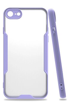 Toptan Bulurum iPhone 7 Kılıf Platin Silikon - Lila