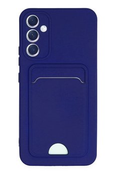 CepteToptan Samsung Galaxy A25 5G Kılıf Kelvin Kartvizitli Silikon - Lacivert - DROPX9548-9899