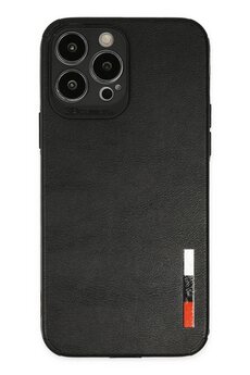 CepteToptan iPhone 13 Pro Max Kılıf Loop Deri Silikon - Siyah - DROPX3226-4070