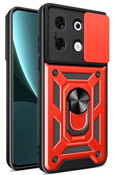 CepteToptan İnfinix Zero 30 5G Kılıf Pars Lens Yüzüklü Silikon - Kırmızı - DROPX8587-8938