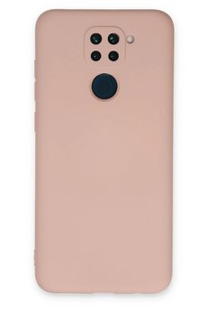 CepteToptan Xiaomi Redmi Note 9 Kılıf Nano içi Kadife Silikon - Pudra - DROPX5120-1721