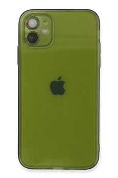 CepteToptan iPhone 12 Kılıf Fly Lens Silikon - Yeşil - DROPX6657-3262