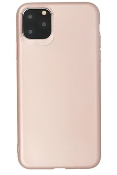 CepteToptan iPhone 11 Pro Kılıf First Silikon - Rose Gold - BRH027545-4908