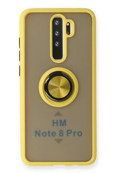 CepteToptan Xiaomi Redmi Note 8 Pro Kılıf Montreal Yüzüklü Silikon Kapak - Sarı - DROPX4626-7207