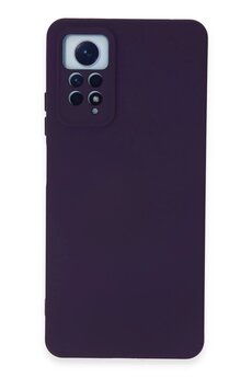 CepteToptan Xiaomi Redmi Note 12 Pro 4G Kılıf Nano içi Kadife Silikon - Mor - DROPX6818-9547